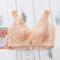 Thumbnail for Thin Cup Sexy Lace Lingerie Brassiere plus Size Seamless Push up Women Bra One-Piece Comfortable Breathable Gather Underwears