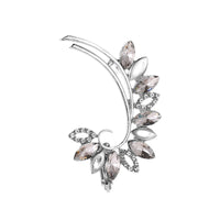 Thumbnail for Full Crystal Butterfly Flower Single Crystal Ear Clip