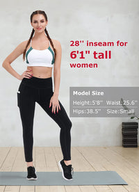 Thumbnail for Anti-Nail Leggings for Women, Non-See-Through Yoga Pants with Phone Pockets, Tummy Control Full-Length/Capri Tights