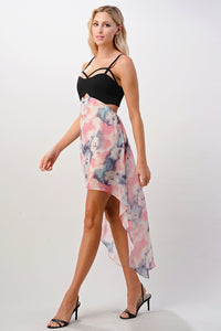 Thumbnail for High Low Maxi Print Cami Top Dress