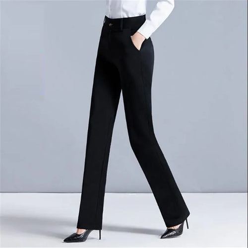 Women Pants High Waist Female Wide Leg Pants Thick Causal Trousers