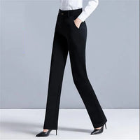 Thumbnail for Women Pants High Waist Female Wide Leg Pants Thick Causal Trousers