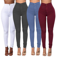 Thumbnail for HOT SALE Women Denim Skinny Jeggings Pants High Waist Stretch Jeans