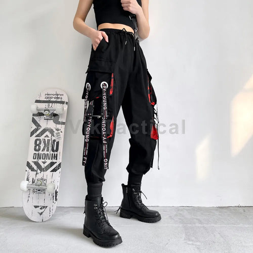 Women Cargo Pants 2023 Harem Pants Fashion Punk Pockets Jogger