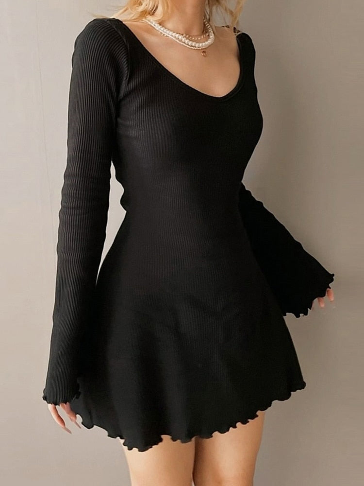 Women Knitting Office Dress | Spring Slim Fit Knitted Dress | Womens