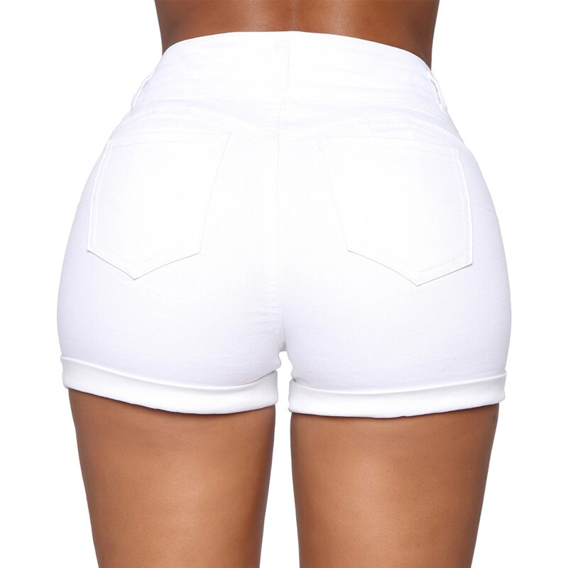 Denim Shorts White Pockets | Jean Shorts Women Summer White | White