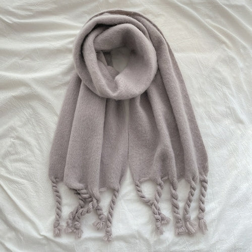 Luxury Cashmere Bright Solid Colors Women Scarf Winter Shawl And Wrap