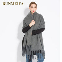 Thumbnail for Luxury Cashmere Bright Solid Colors Women Scarf Winter Shawl And Wrap