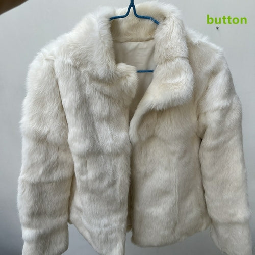 Women Genuine Rabbit Fur Coats Solid Female Stand Collar Rex Rabbit