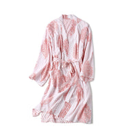 Thumbnail for Block-Printed Robe - Pink City