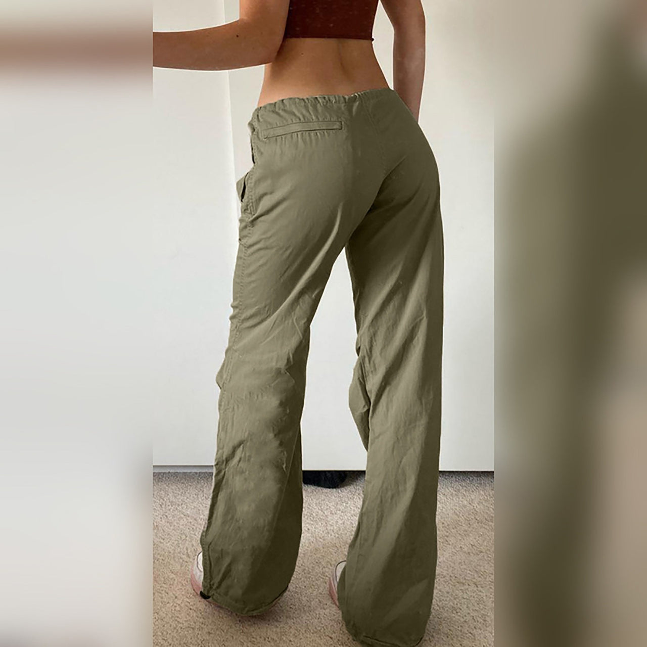 Parachute Pants Y2k Vintage Cargo Pants Women Streetwear Sweatpants