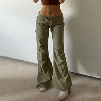 Thumbnail for Parachute Pants Y2k Vintage Cargo Pants Women Streetwear Sweatpants