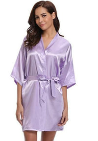 Thumbnail for Rb032 2018 New Silk Kimono Robe Bathrobe Women Silk Bridesmaid Robes