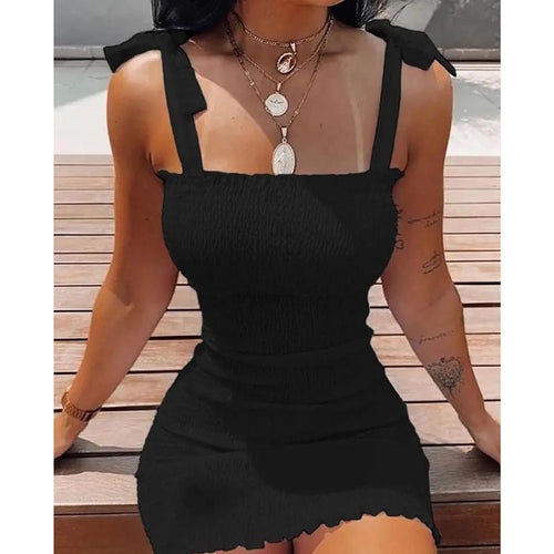 Floral Tight Camisole Dress For Women 2024 Spring Summer Beach  Female