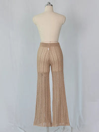 Thumbnail for Sibybo Hollow Out Knitted High Waist Sexy Pants Women Fashion Crochet