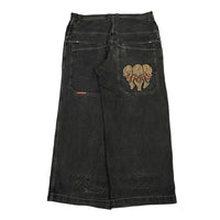 Thumbnail for Y2K Jeans Hip-hop Retro Oversized Pattern Printed Baggy Jeans