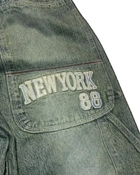 Thumbnail for Y2K Street Jeans Hip-hop Letter Embroidery SIRI Classic Retro Loose