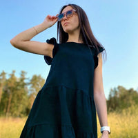 Thumbnail for BornToGirl Y2K Sexy Tunic Dress Women Spring Summer Streetwear Fashion