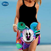 Thumbnail for Cartoon Sexy Dress Minnie Mouse Robe Disney Summer Dresses Woman 2023