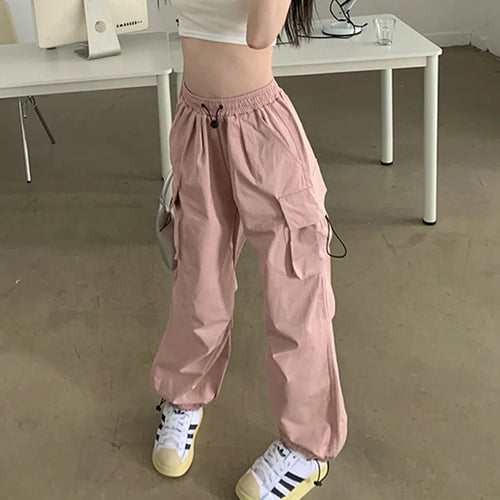 Y2k  Cargo Pants For Women Parachute Sweatpants Streetwear Oversize