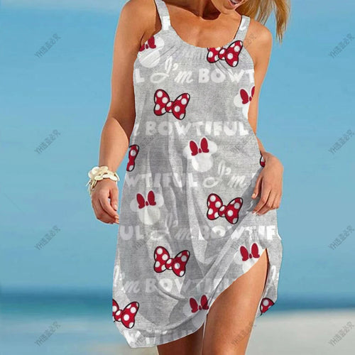 Women's Dress Minnie Mouse Elegant Dresses Boho 2022 Sling Summer