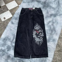 Thumbnail for Hip Hop Rock Embroidery Pattern JNCO Jeans Men Women 2023 New Fashion