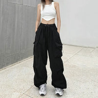 Thumbnail for Y2k  Cargo Pants For Women Parachute Sweatpants Streetwear Oversize