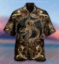 Thumbnail for Hawaiian Drum 3D Printed Short Sleeve Cuban Top Plus Size Men's