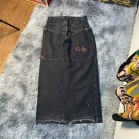 Thumbnail for Hip Hop Rock Embroidery Pattern JNCO Jeans Men Women 2023 New Fashion