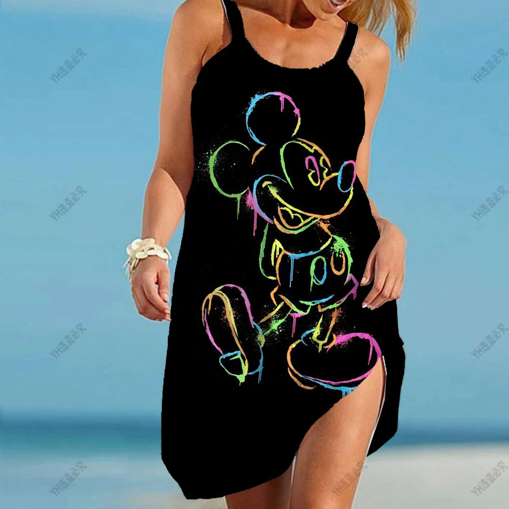 Women's Dress Minnie Mouse Elegant Dresses Boho 2022 Sling Summer