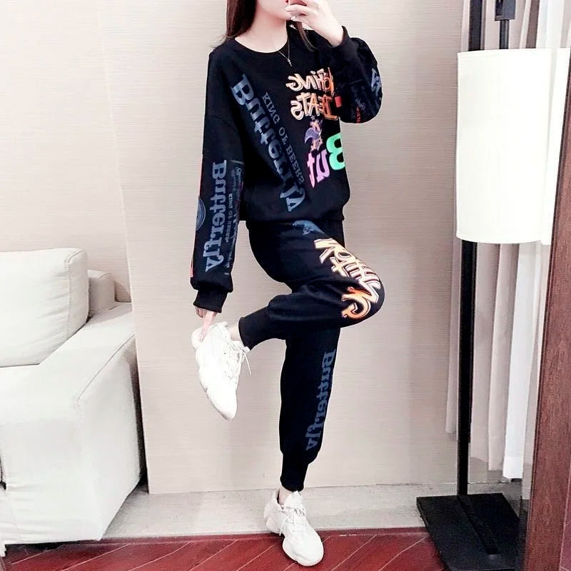 Casual Sweat Suits 2022 Spring Autumn New Women's Tracksuit Fashion