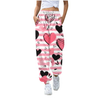 Thumbnail for Baggy Sweatpants Women Streetwear Valentine's Day Hearts print Fashion