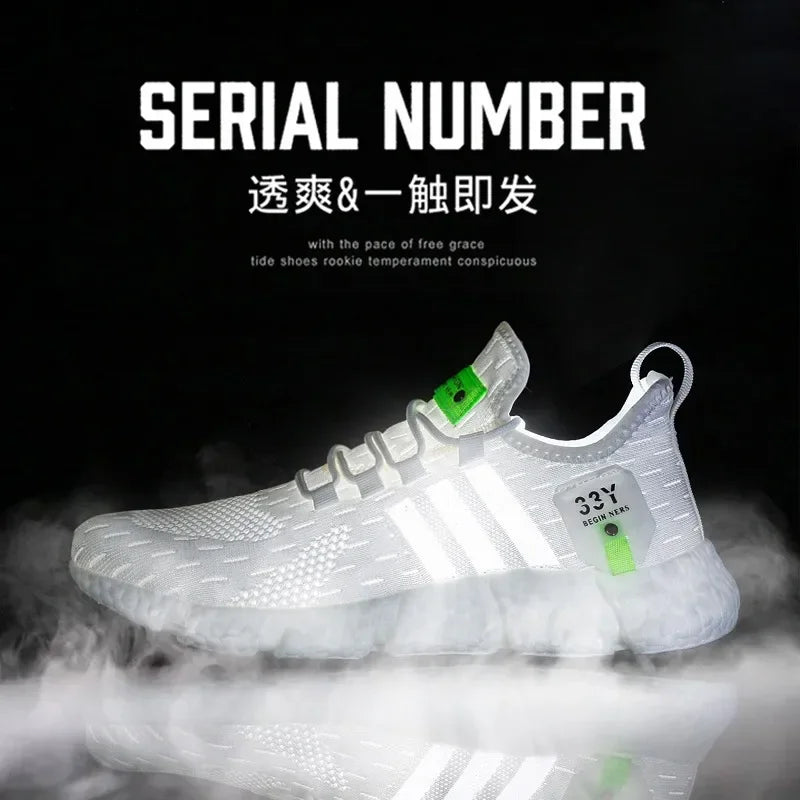 Women Sneakers 2024 New Mesh Breathable White Running Platform Shoes