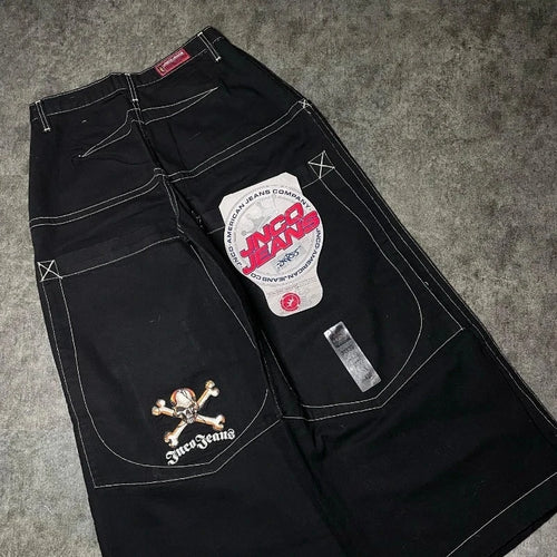 JNCO Y2K Baggy Jeans men vintage Embroidered high quality jeans Hip