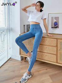 Thumbnail for Korean Sexy High Waist Slim Stretch Pencil Denim Pants Female