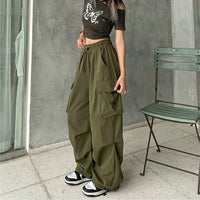 Thumbnail for Y2k  Cargo Pants For Women Parachute Sweatpants Streetwear Oversize