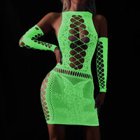 Thumbnail for Luminous Women's Sexy Bodycon Dress Hollow Out Party Dress Sexy