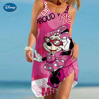 Thumbnail for Cartoon Sexy Dress Minnie Mouse Robe Disney Summer Dresses Woman 2023