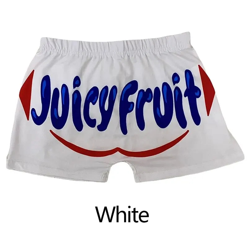 Women Shorts Sleep Bottoms Pajamas Boxers White S M L Painted Design