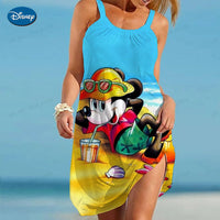 Thumbnail for Cartoon Sexy Dress Minnie Mouse Robe Disney Summer Dresses Woman 2023