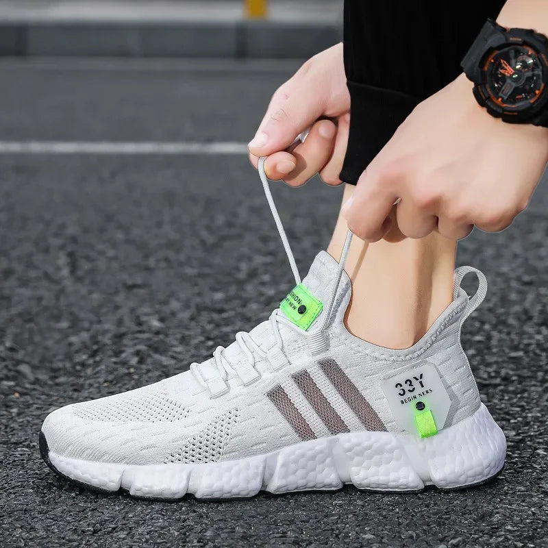 Women Sneakers 2024 New Mesh Breathable White Running Platform Shoes