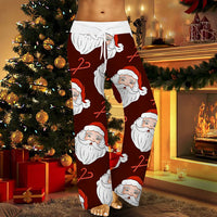 Thumbnail for Christmas Printed Pants Women Vintage Elastic High Waist Drawstring