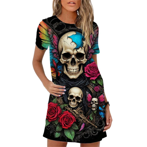 Fashion 3D Print Women Summer Dress New 2024 Streetwear Clothing