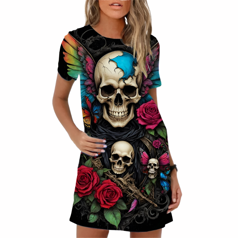 Fashion 3D Print Women Summer Dress New 2024 Streetwear Clothing