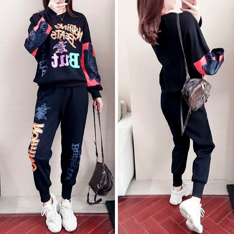 Casual Sweat Suits 2022 Spring Autumn New Women's Tracksuit Fashion