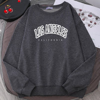 Thumbnail for Los Angeles California City Streetwear Sweatshirt For Women Loose