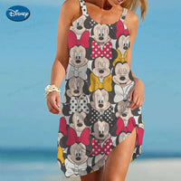 Thumbnail for Cartoon Sexy Dress Minnie Mouse Robe Disney Summer Dresses Woman 2023