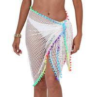 Thumbnail for Women Bikini Cover Ups Shawl Summer Casual Fishnet Cutout Swimsuit