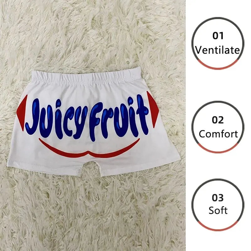 Women Shorts Sleep Bottoms Pajamas Boxers White S M L Painted Design