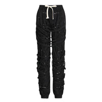 Thumbnail for Bandage Casual Solid Pants Women Fitness Sweatpants Winter Clothing